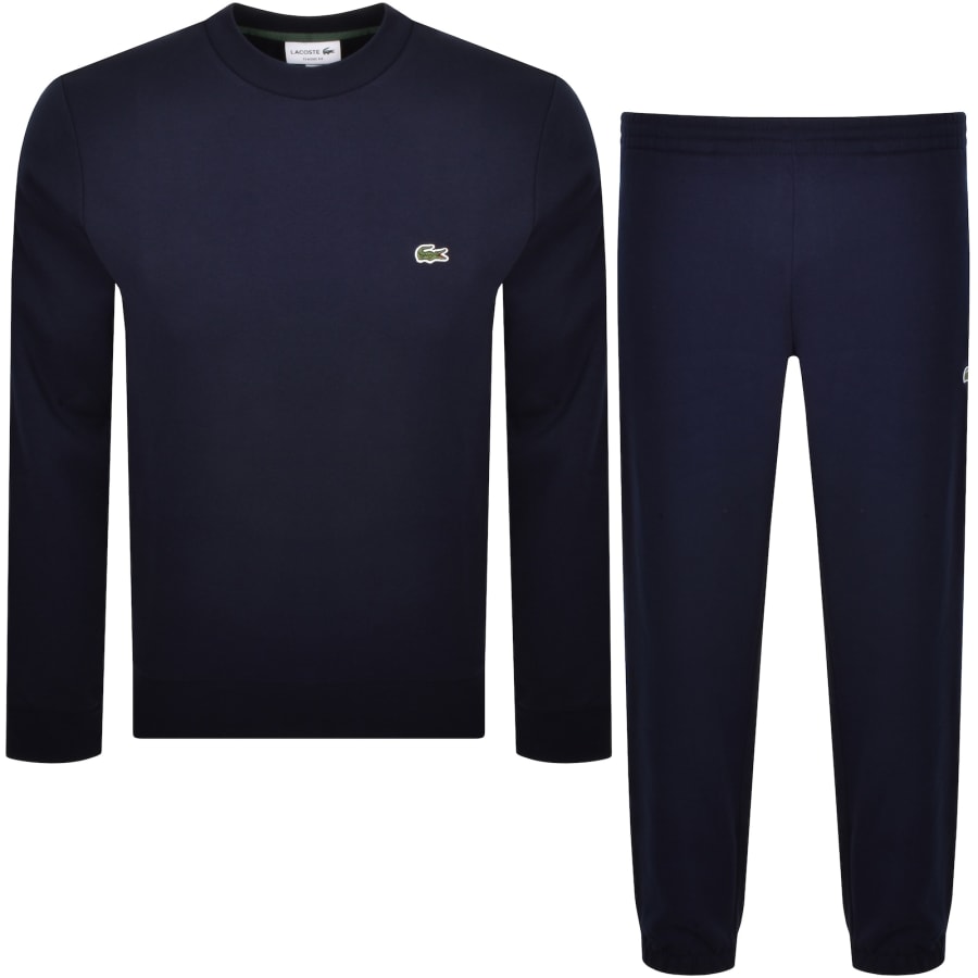 Lacoste Crew Neck Tracksuit Navy | Mainline Menswear gb